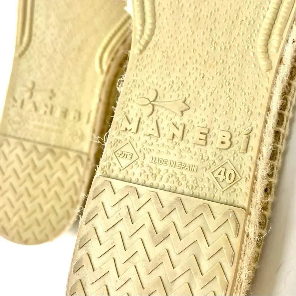 Manebi x Guanabana Woven Geometric Platform Espadrilles, Women's 10,  EU 40 $199
